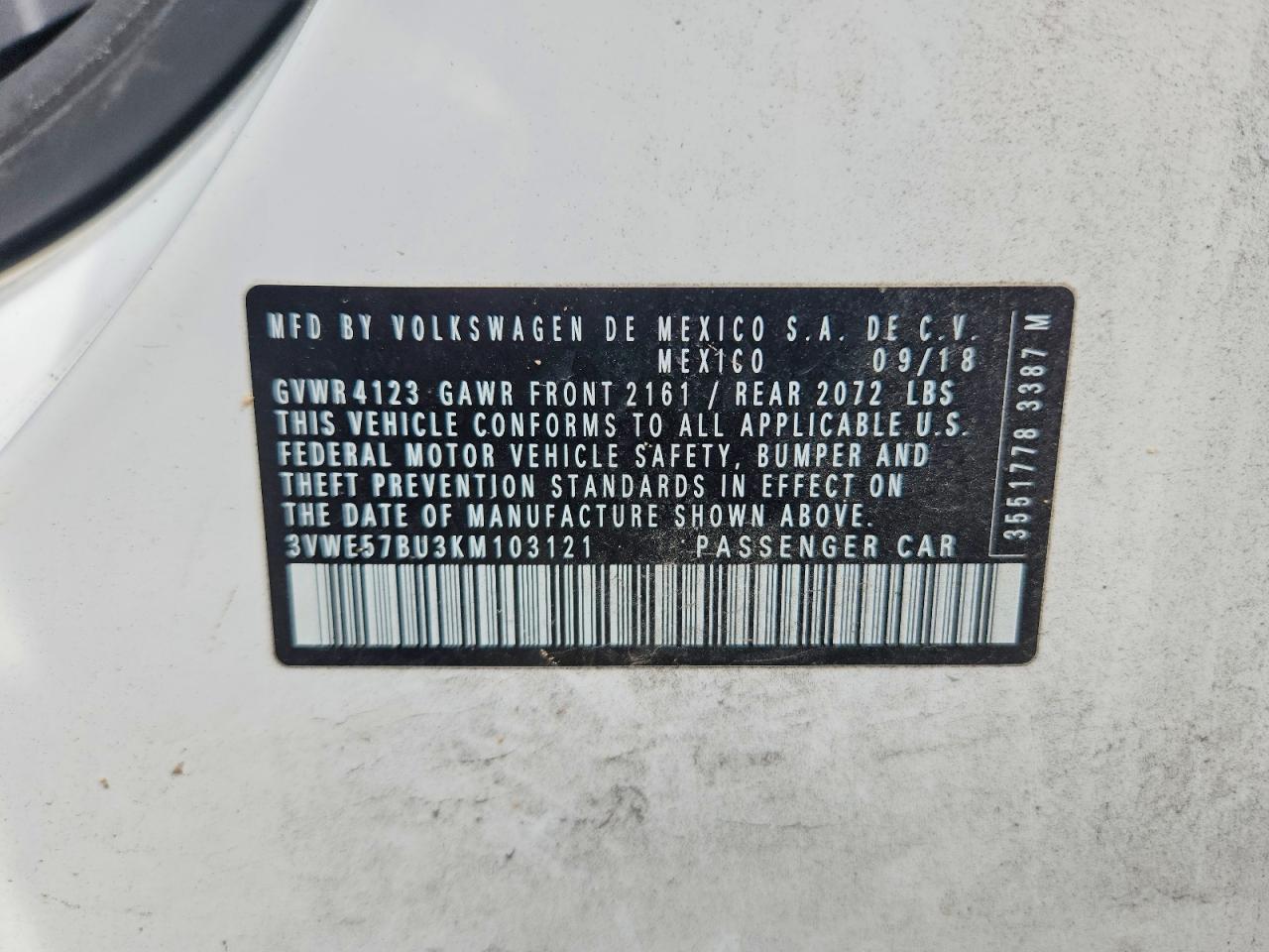 2019 VOLKSWAGEN JETTA