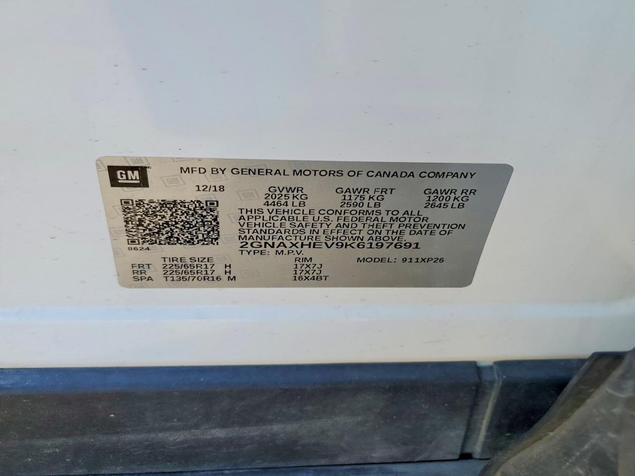 2019 CHEVROLET EQUINOX