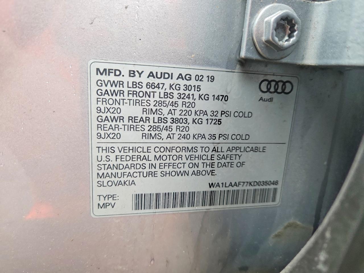2019 AUDI Q7