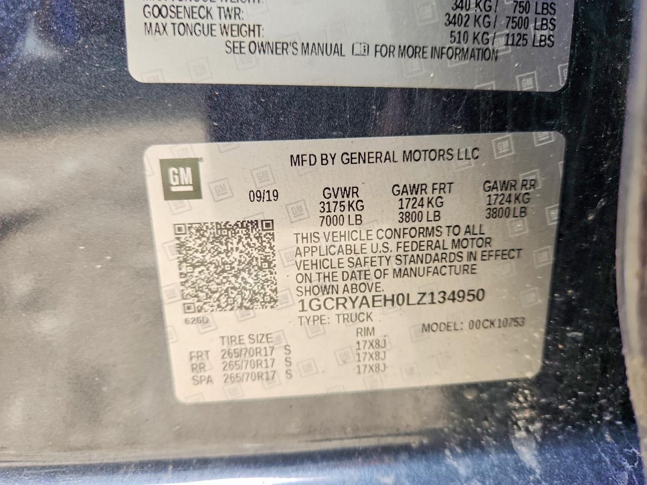 2020 CHEVROLET Silverado