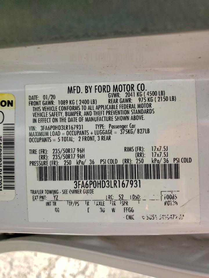 2020 FORD FUSION