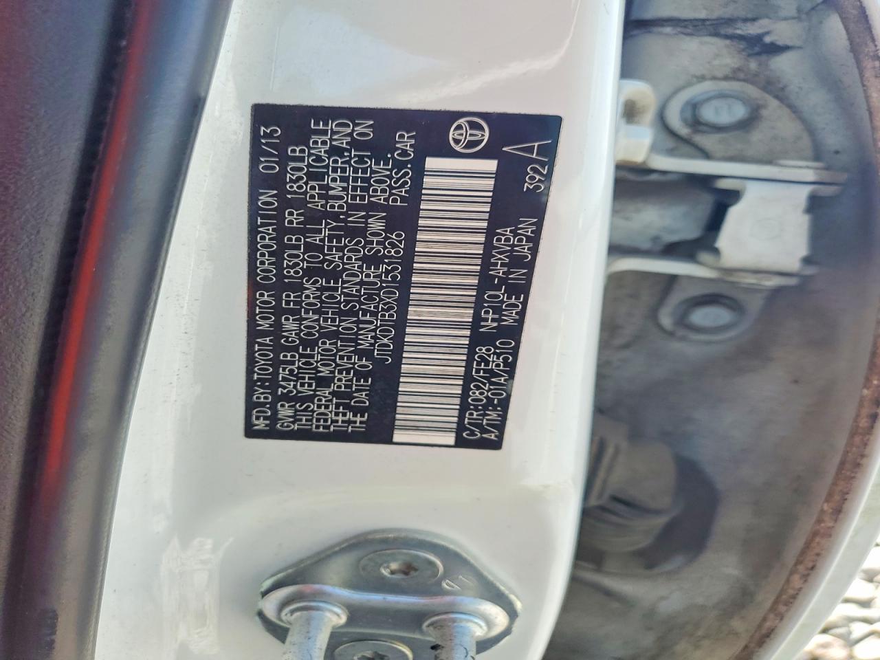 2013 TOYOTA Prius c