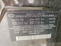 2009 HYUNDAI SONATA