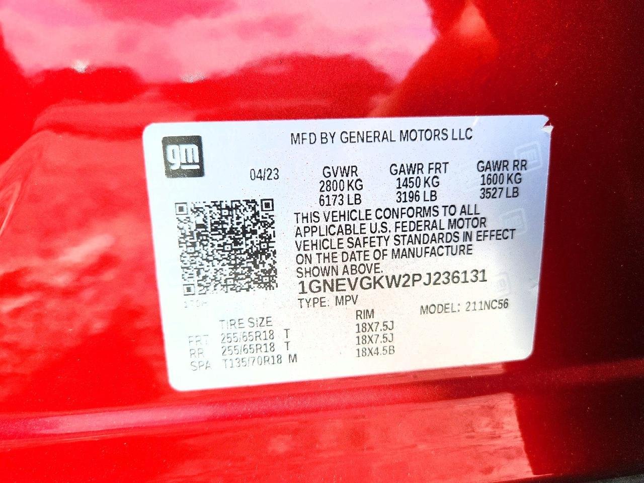 2023 CHEVROLET TRAVERSE
