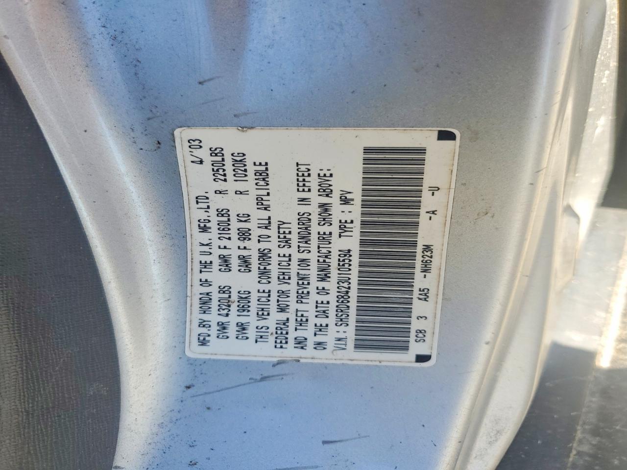 2003 HONDA CR-V