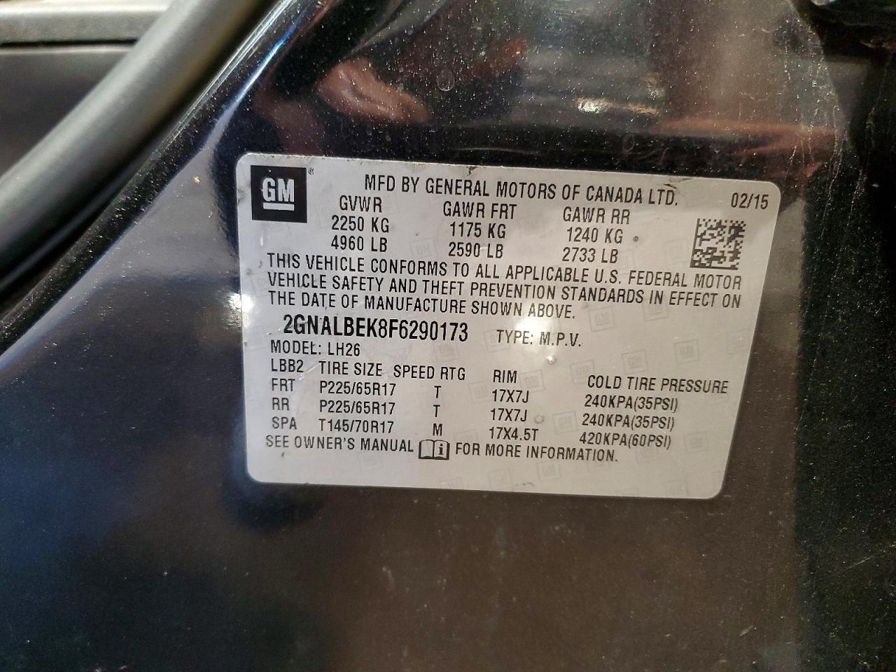2015 CHEVROLET EQUINOX