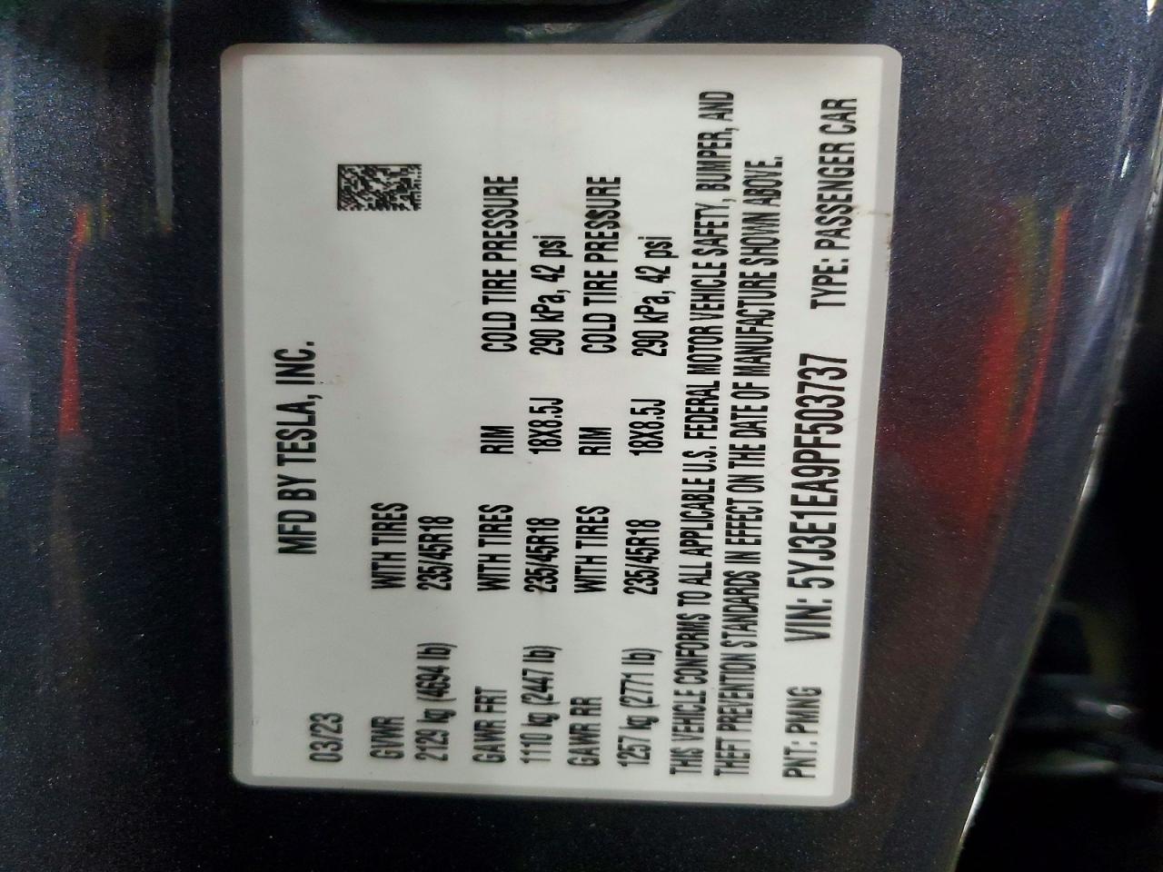 2023 TESLA MODEL 3