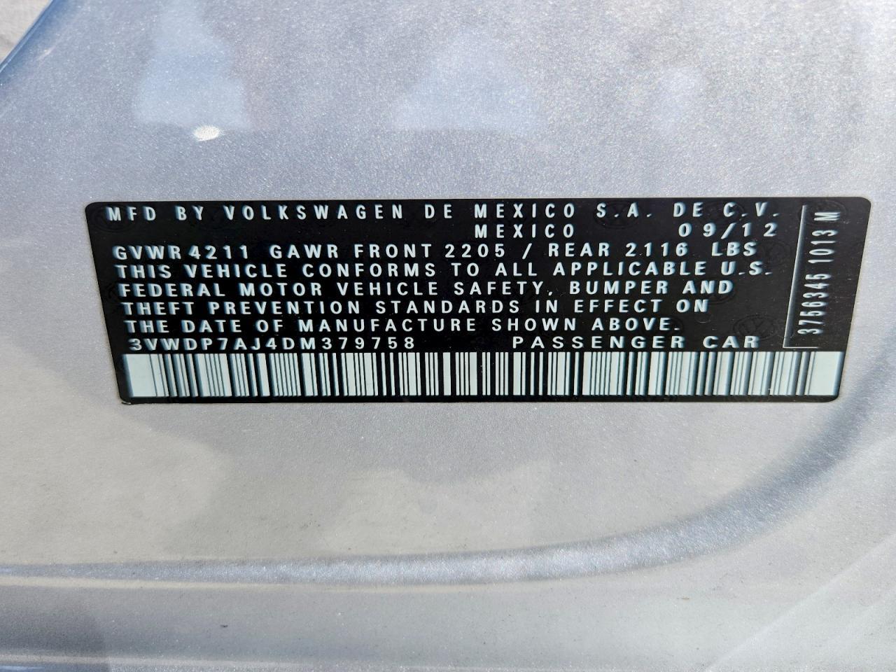 2013 VOLKSWAGEN JETTA