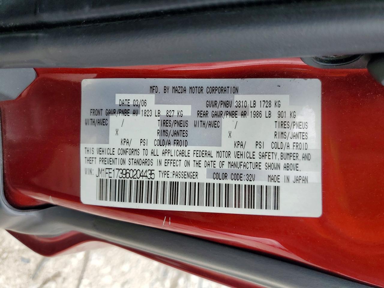2006 MAZDA RX-8