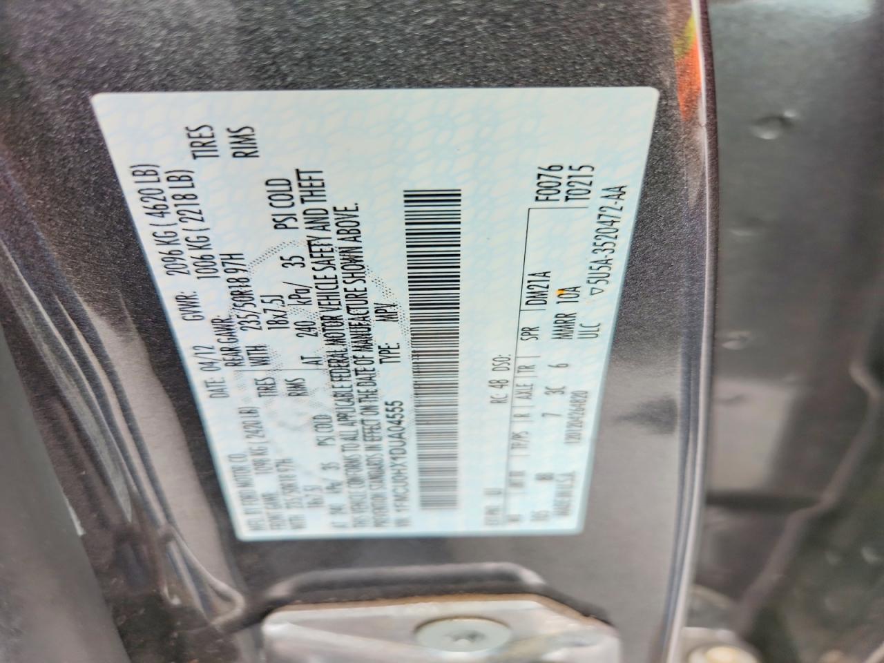 2013 FORD ESCAPE