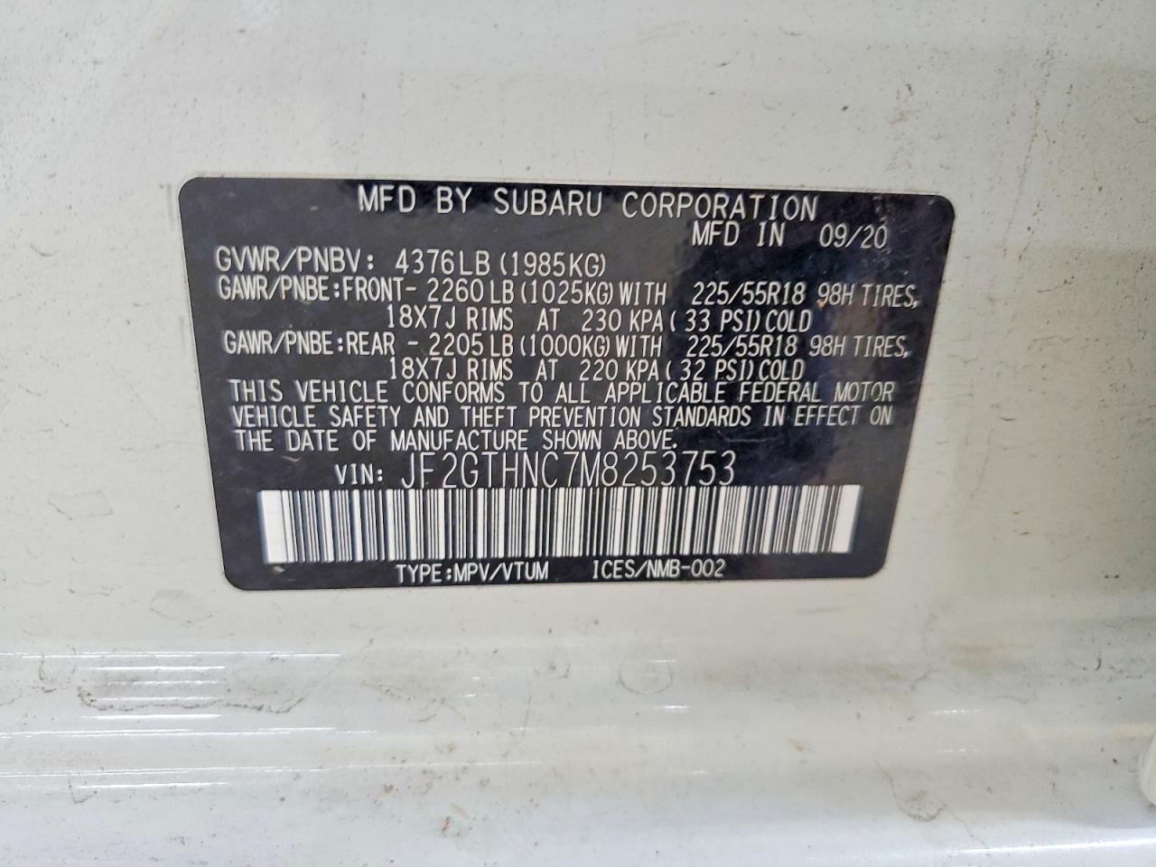 2021 SUBARU Crosstrek
