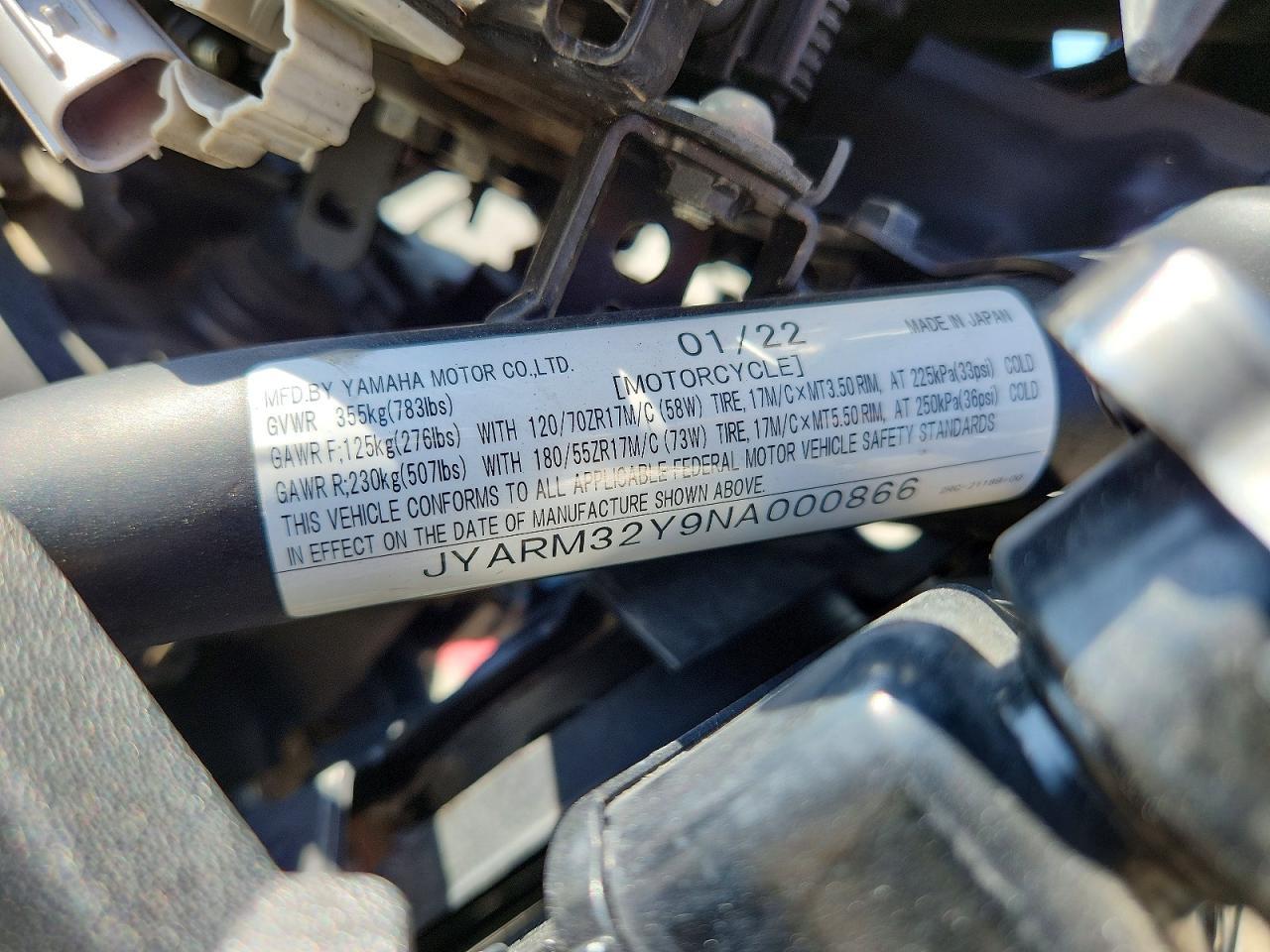 2022 YAMAHA MT07