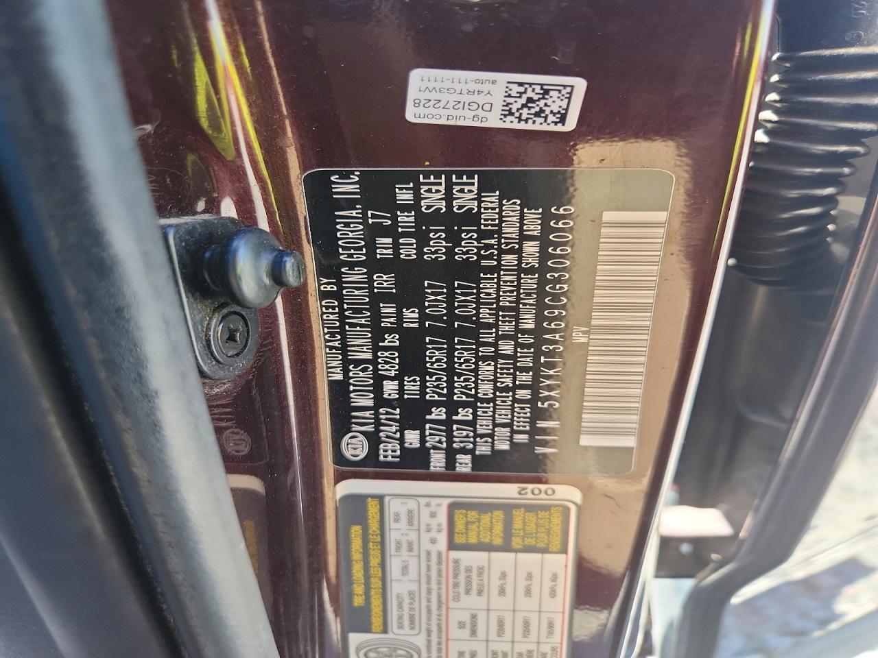 2012 KIA SORENTO