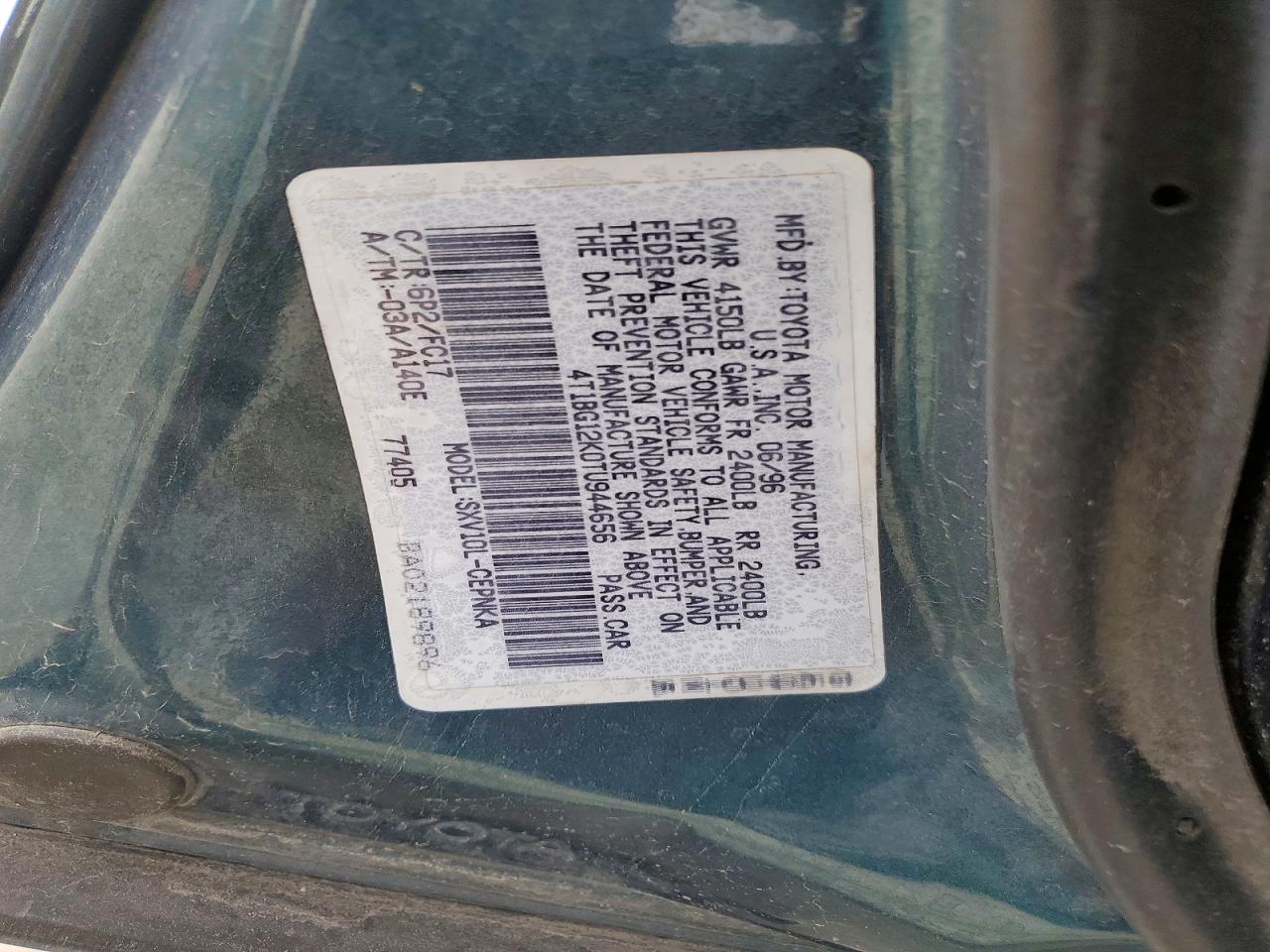 1996 TOYOTA CAMRY