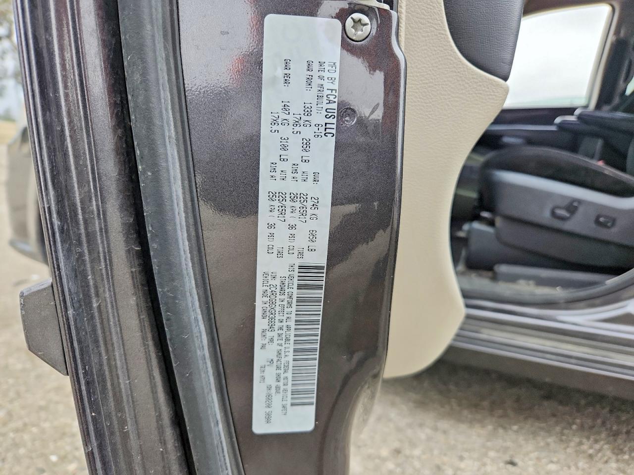 2016 DODGE GRAND CARAVAN