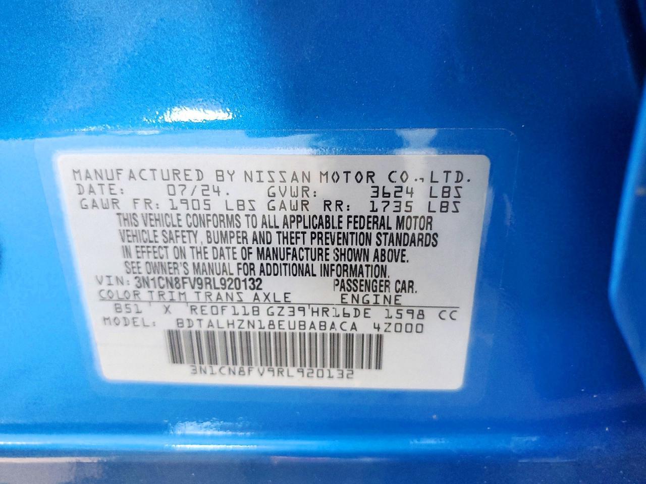 2024 NISSAN VERSA