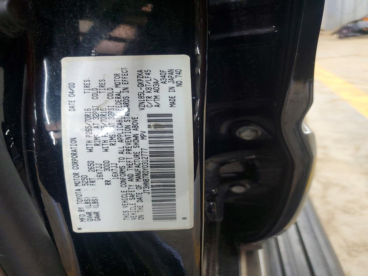 2000 TOYOTA 4Runner