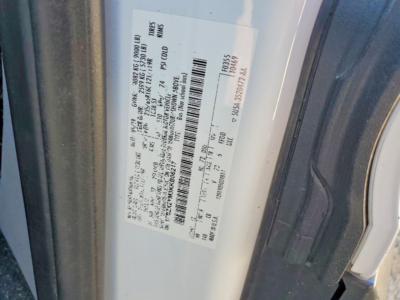 2019 FORD Transit