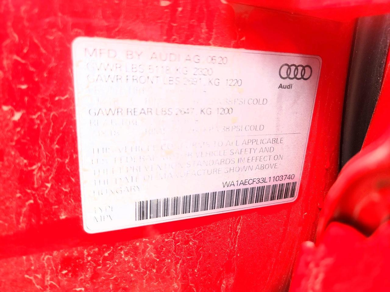 2020 AUDI Q3