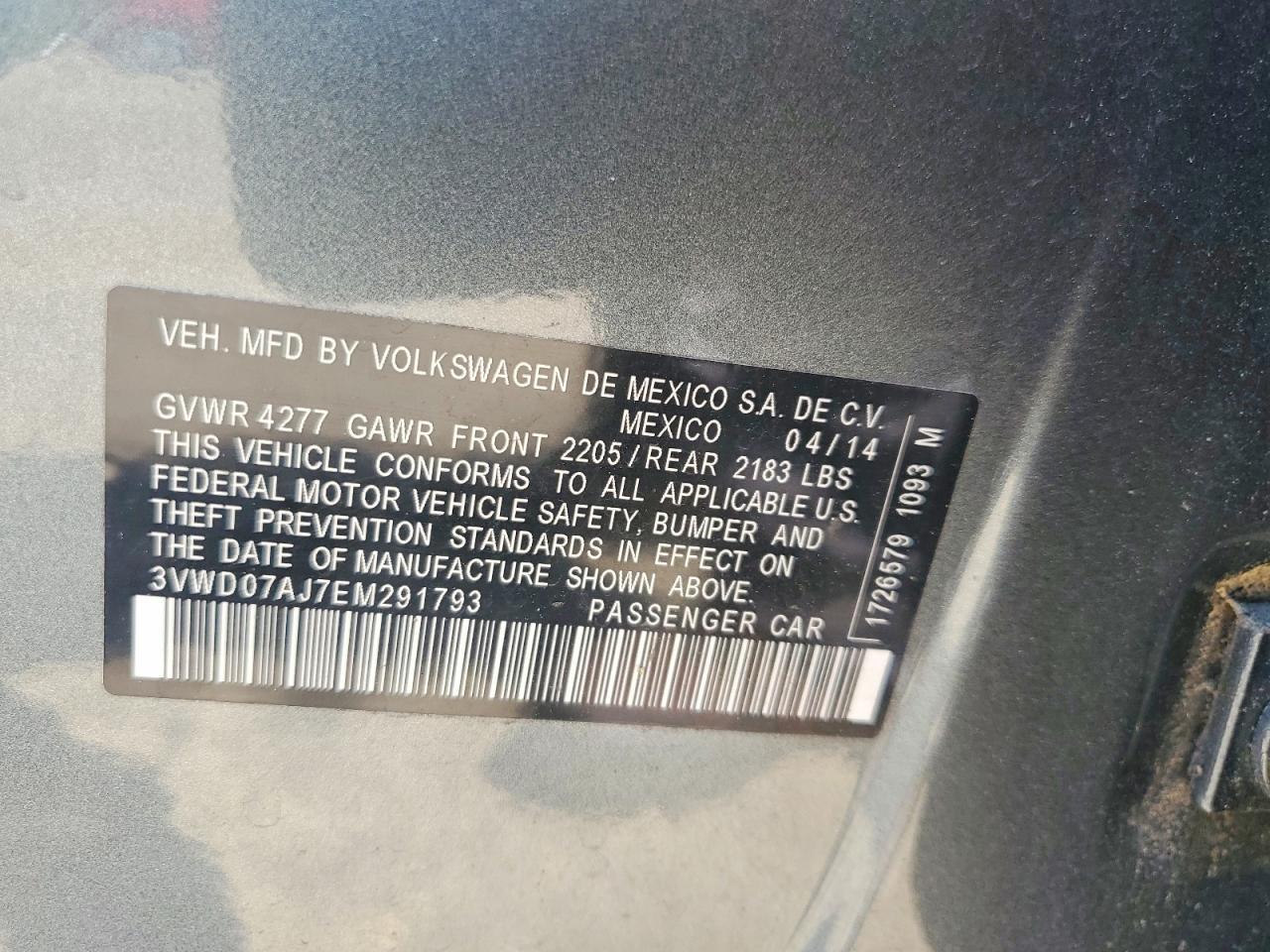 2014 VOLKSWAGEN JETTA