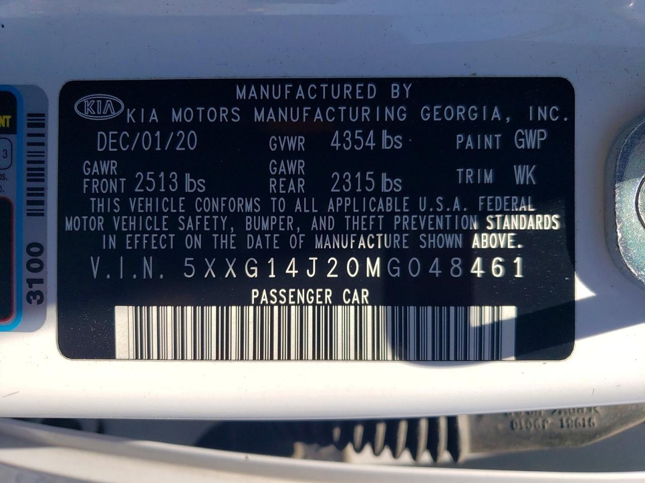 2021 KIA K5