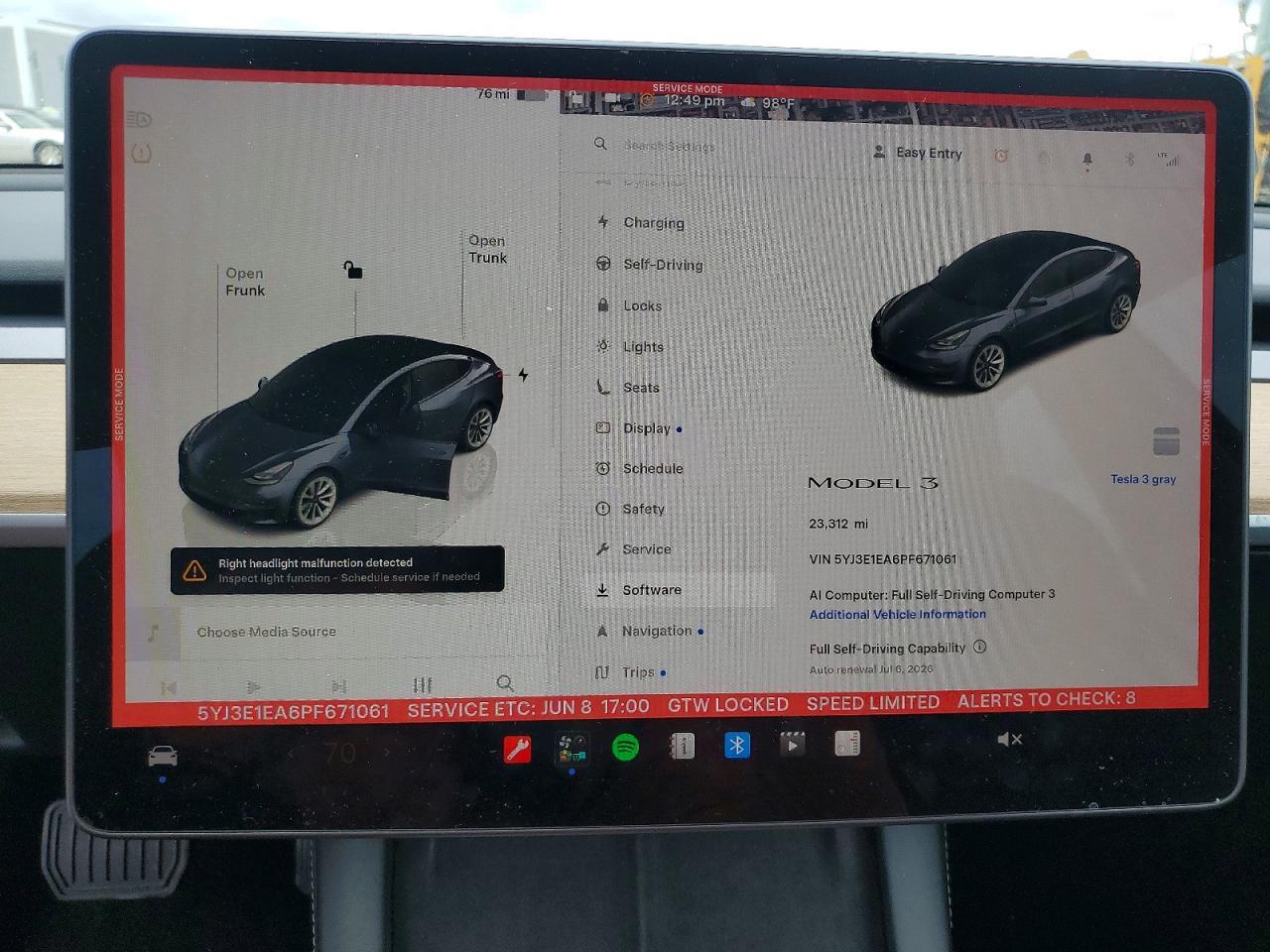 2023 TESLA MODEL 3