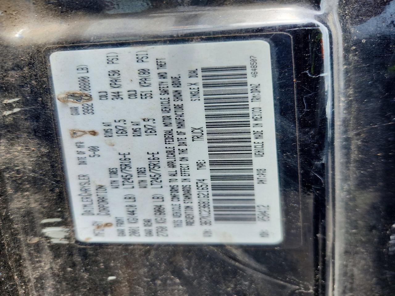 2001 DODGE Ram 2500