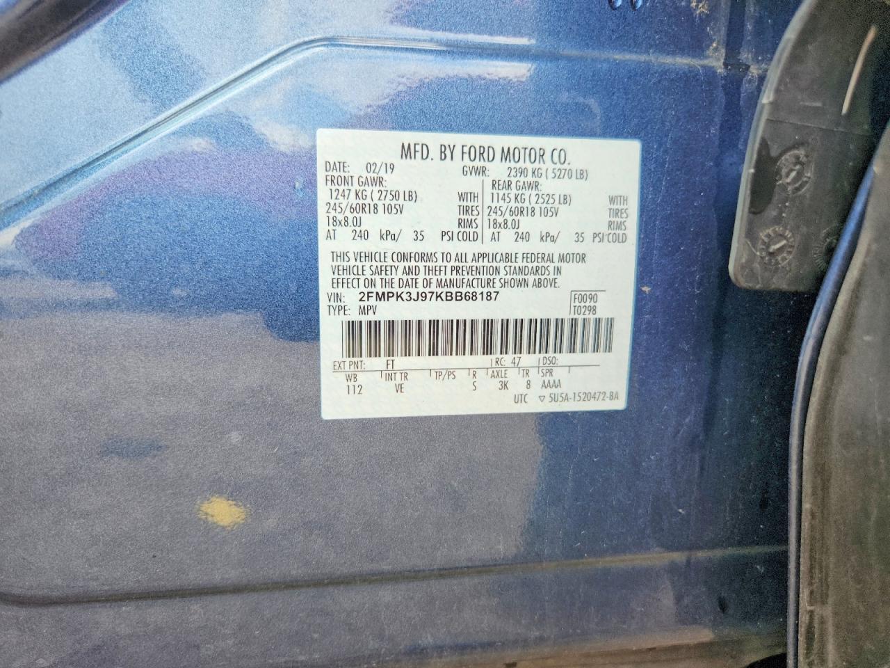 2019 FORD EDGE