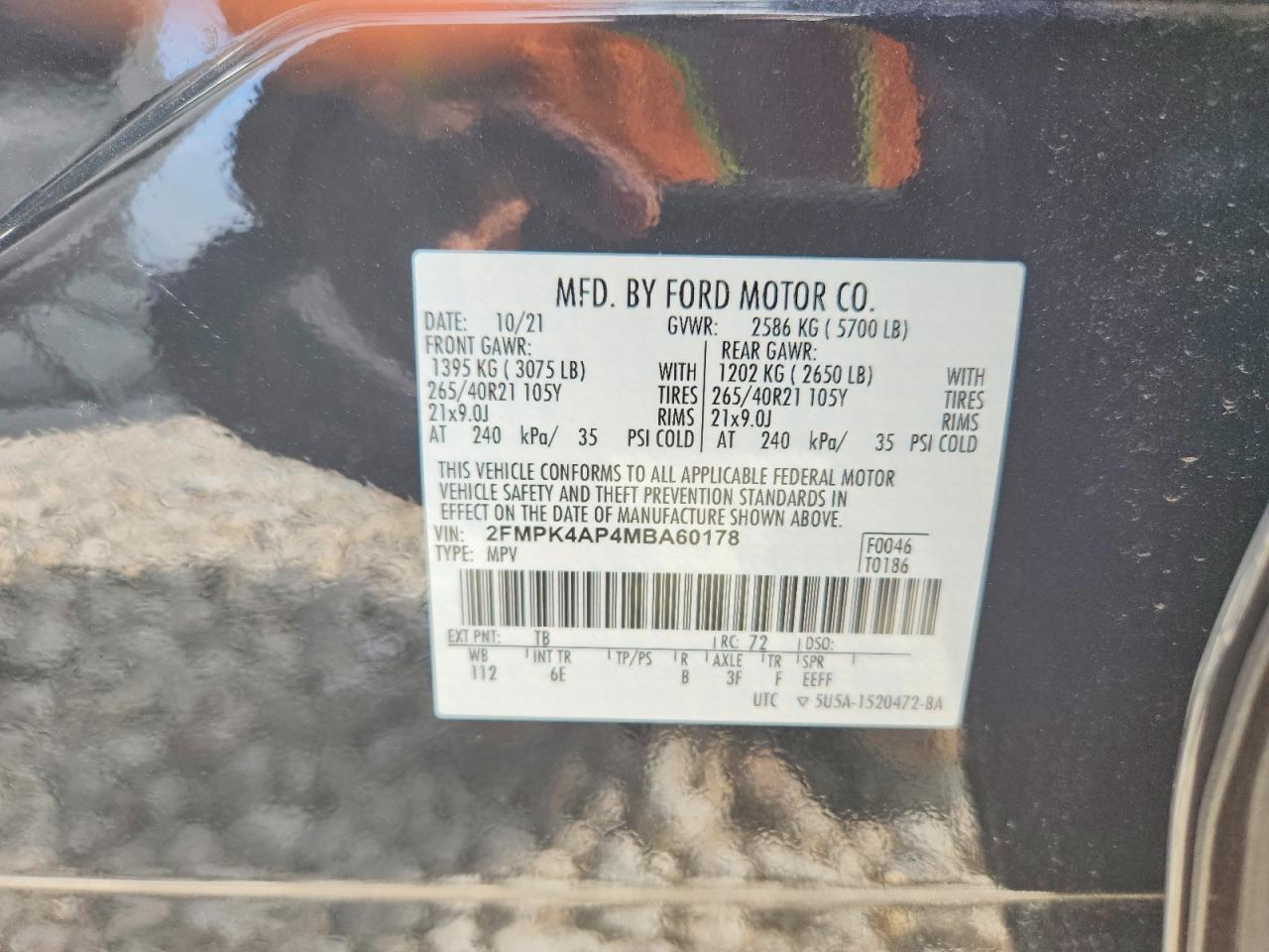 2021 FORD EDGE