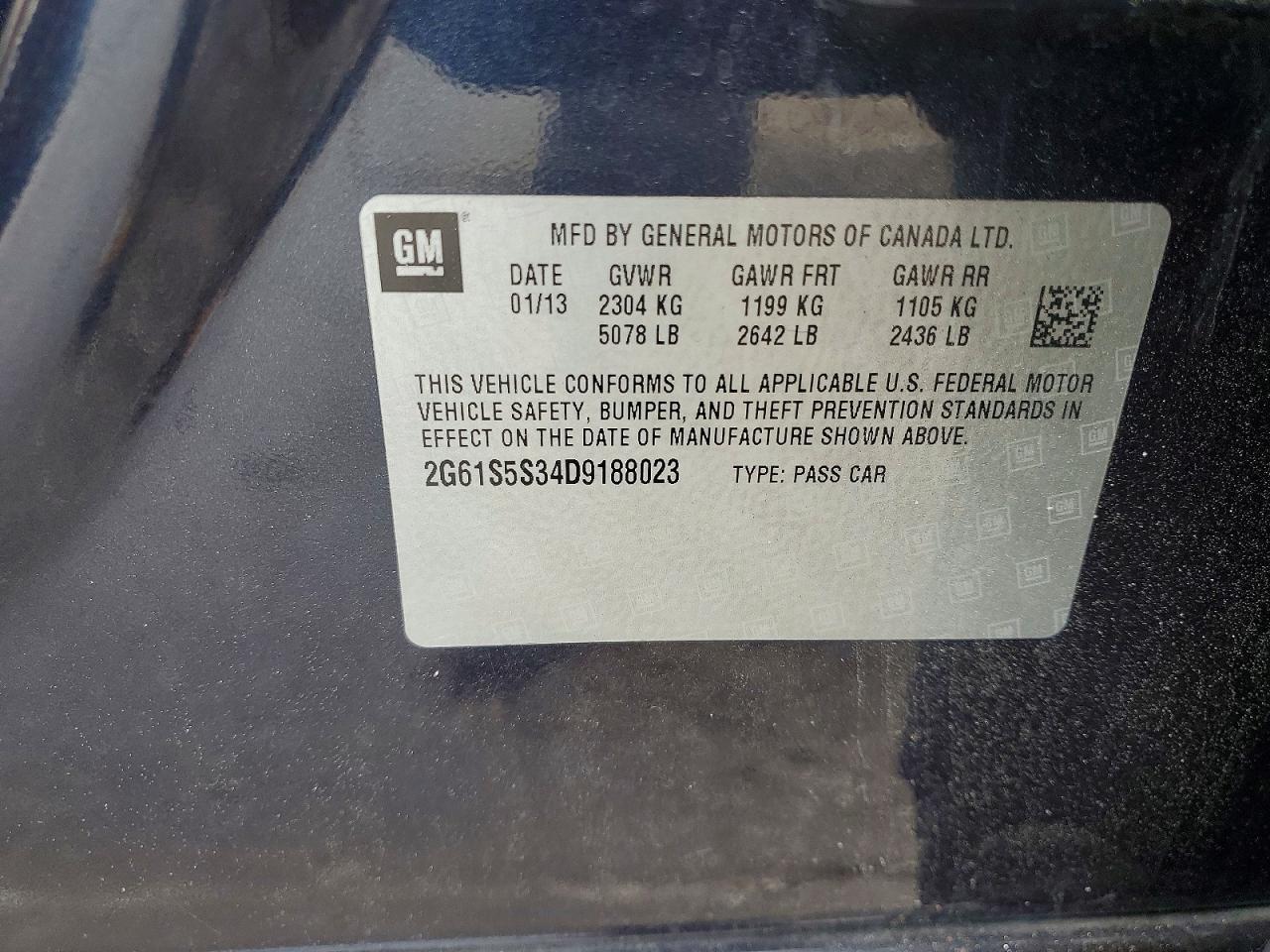 2013 CADILLAC XTS