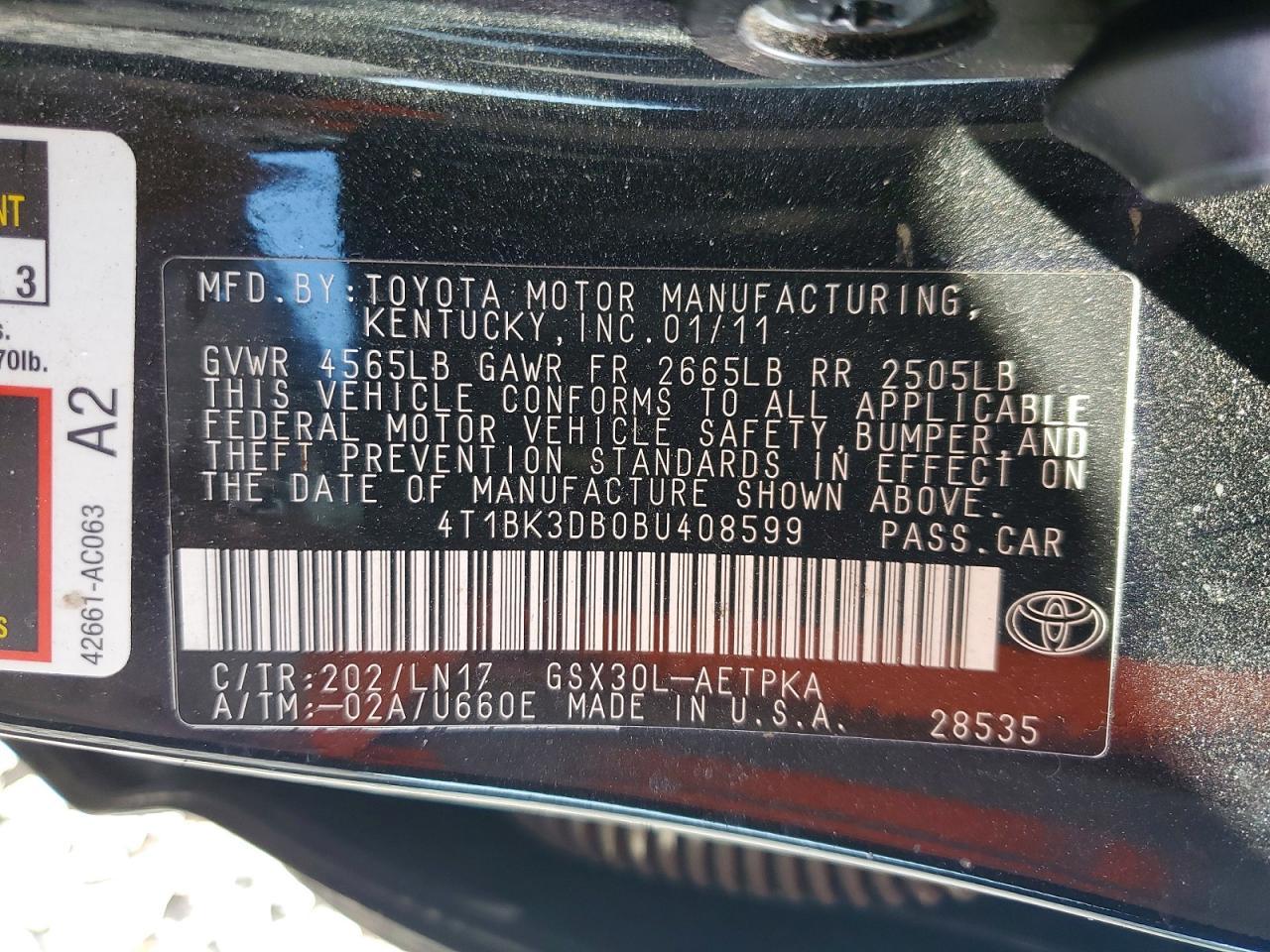 2011 TOYOTA Avalon