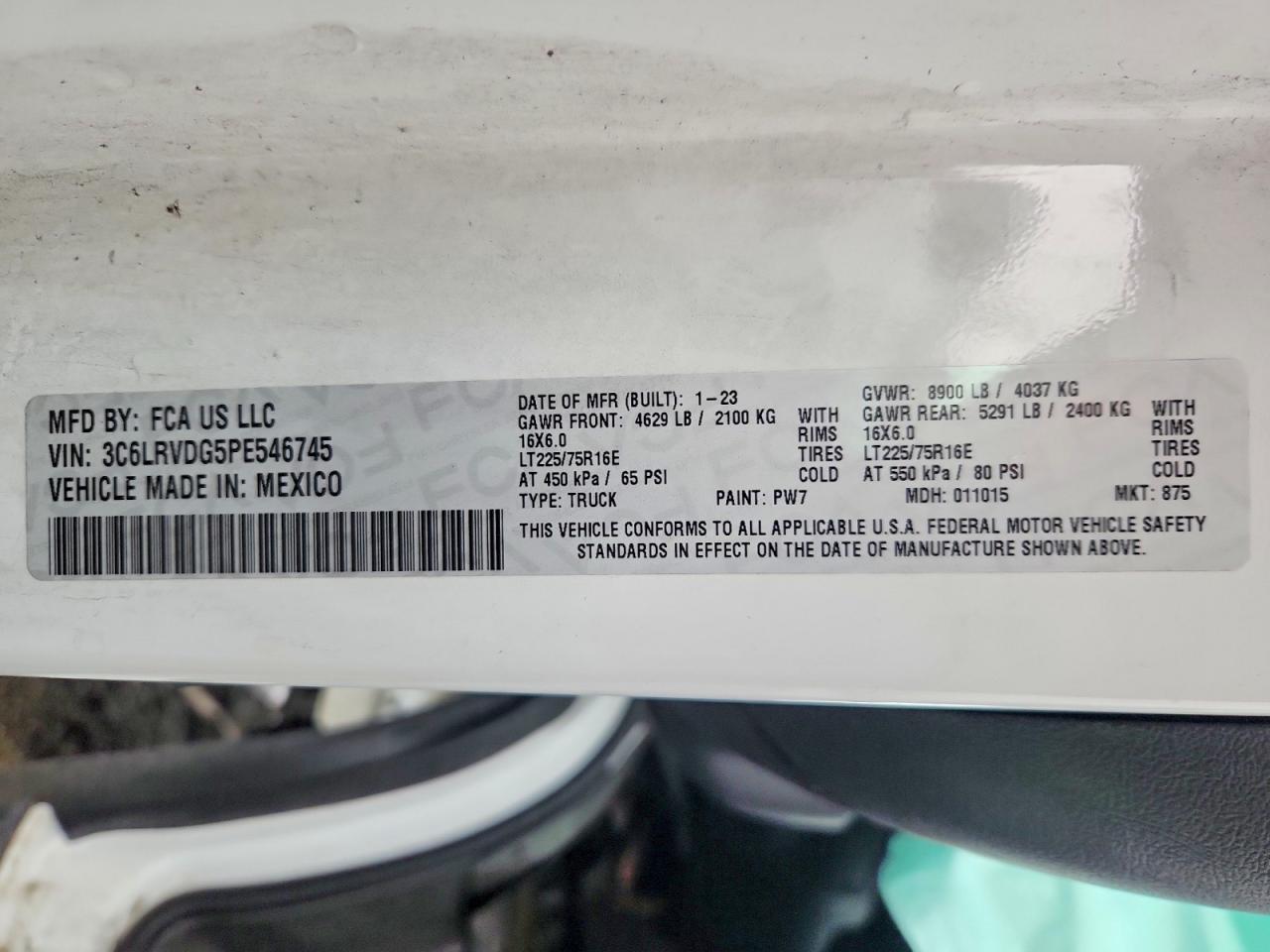 2023 RAM ProMaster 2500