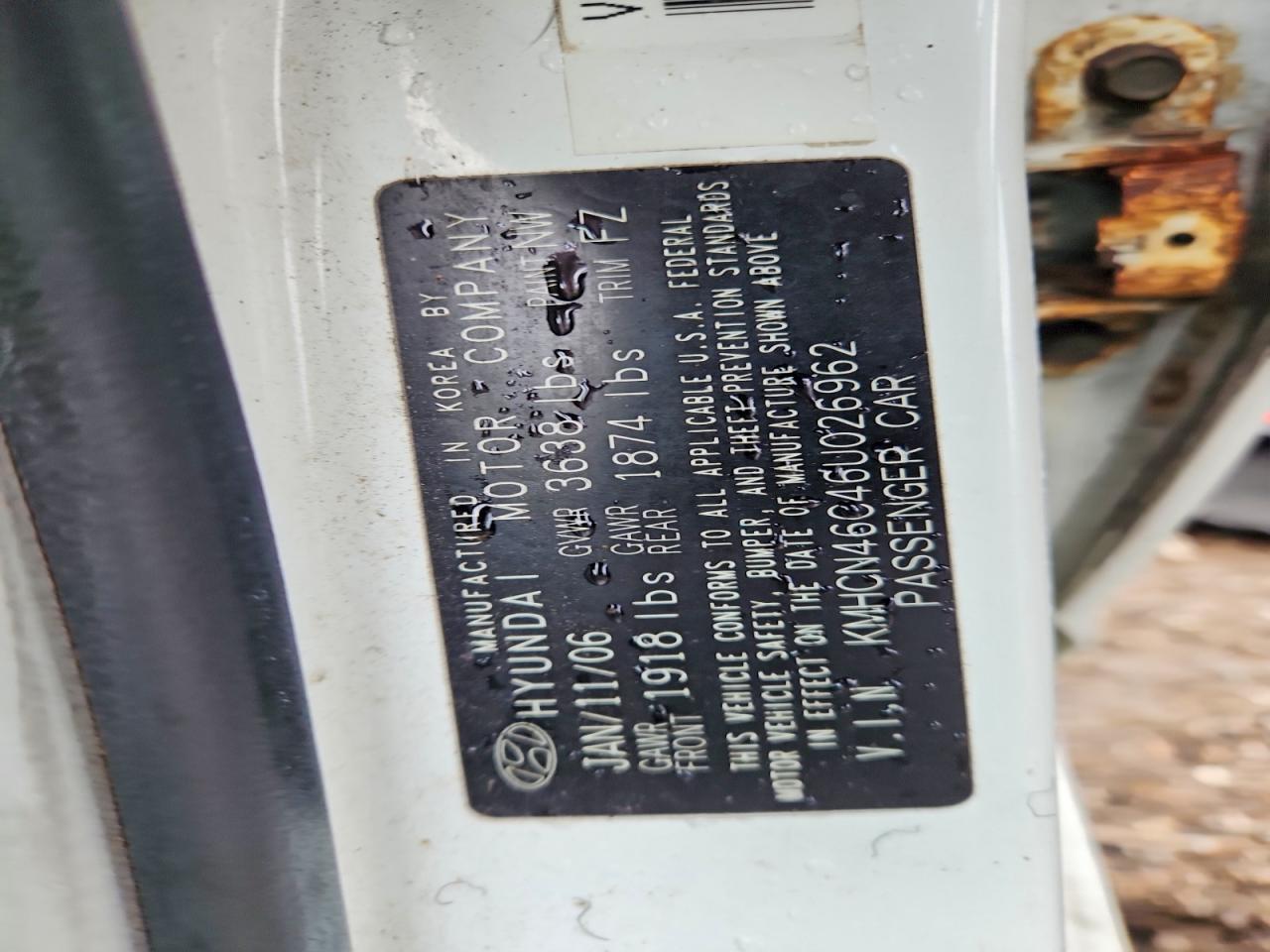 2006 HYUNDAI ACCENT