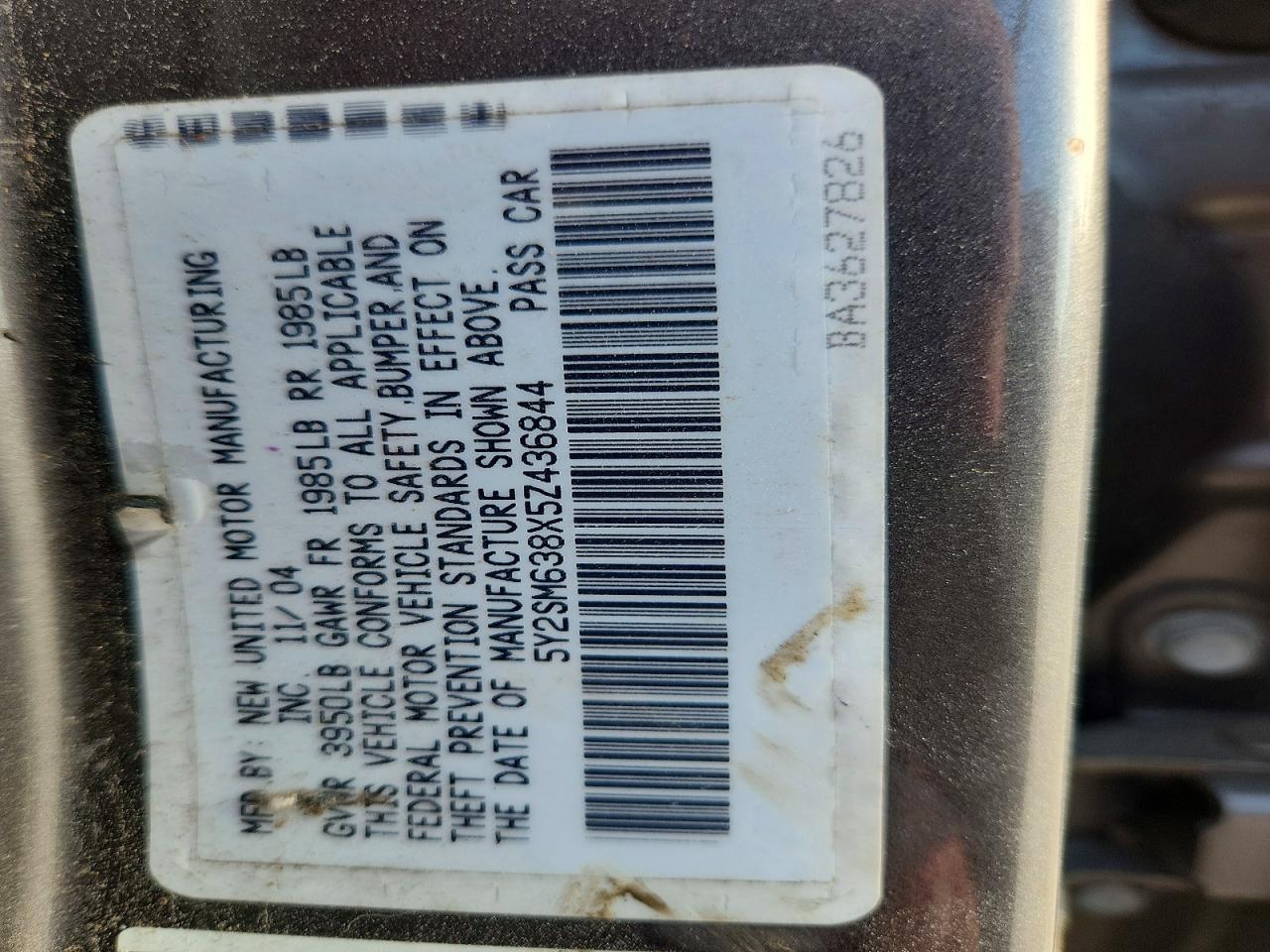 2005 PONTIAC VIBE