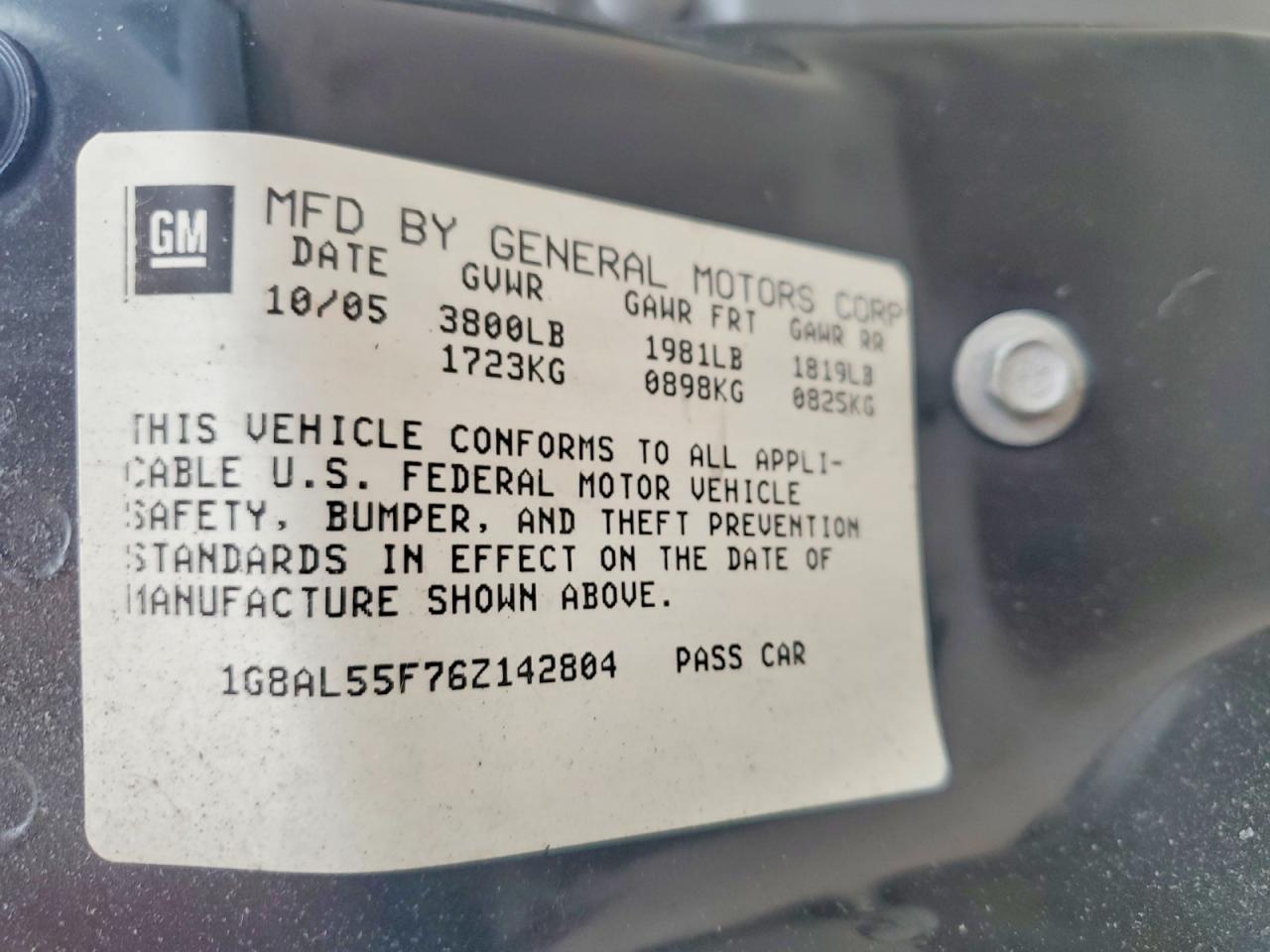 2006 SATURN Ion