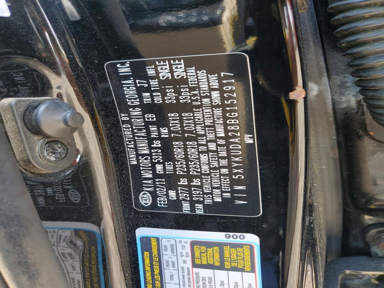 2011 KIA SORENTO
