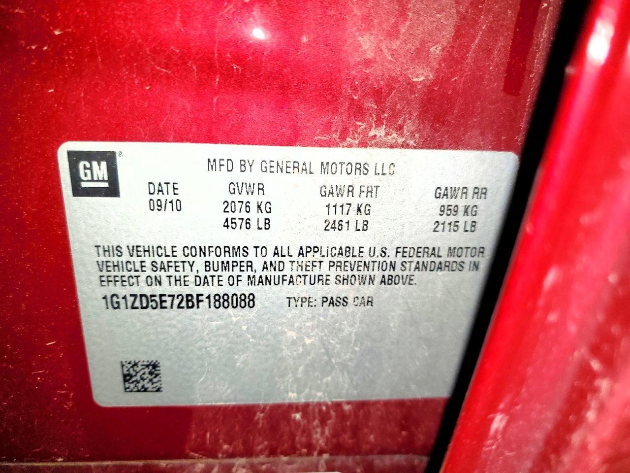 2011 CHEVROLET MALIBU