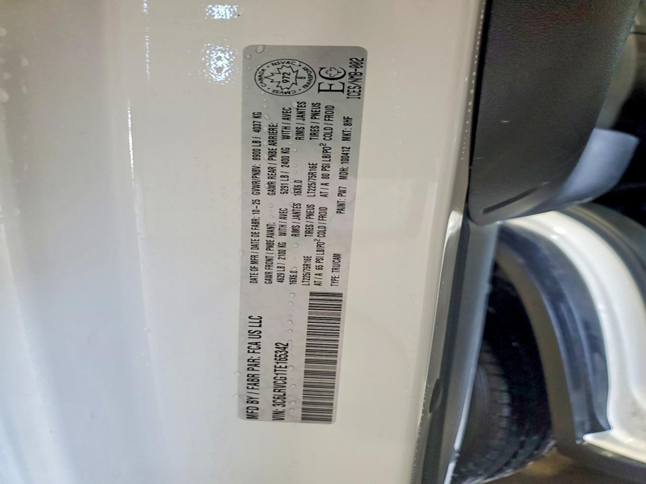 2026 RAM ProMaster 2500
