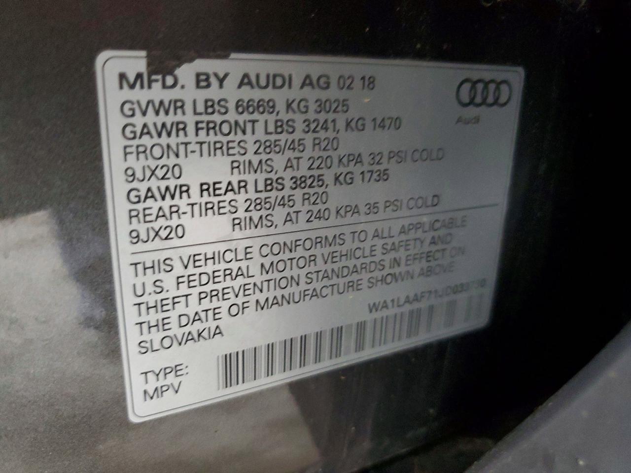 2018 AUDI Q7