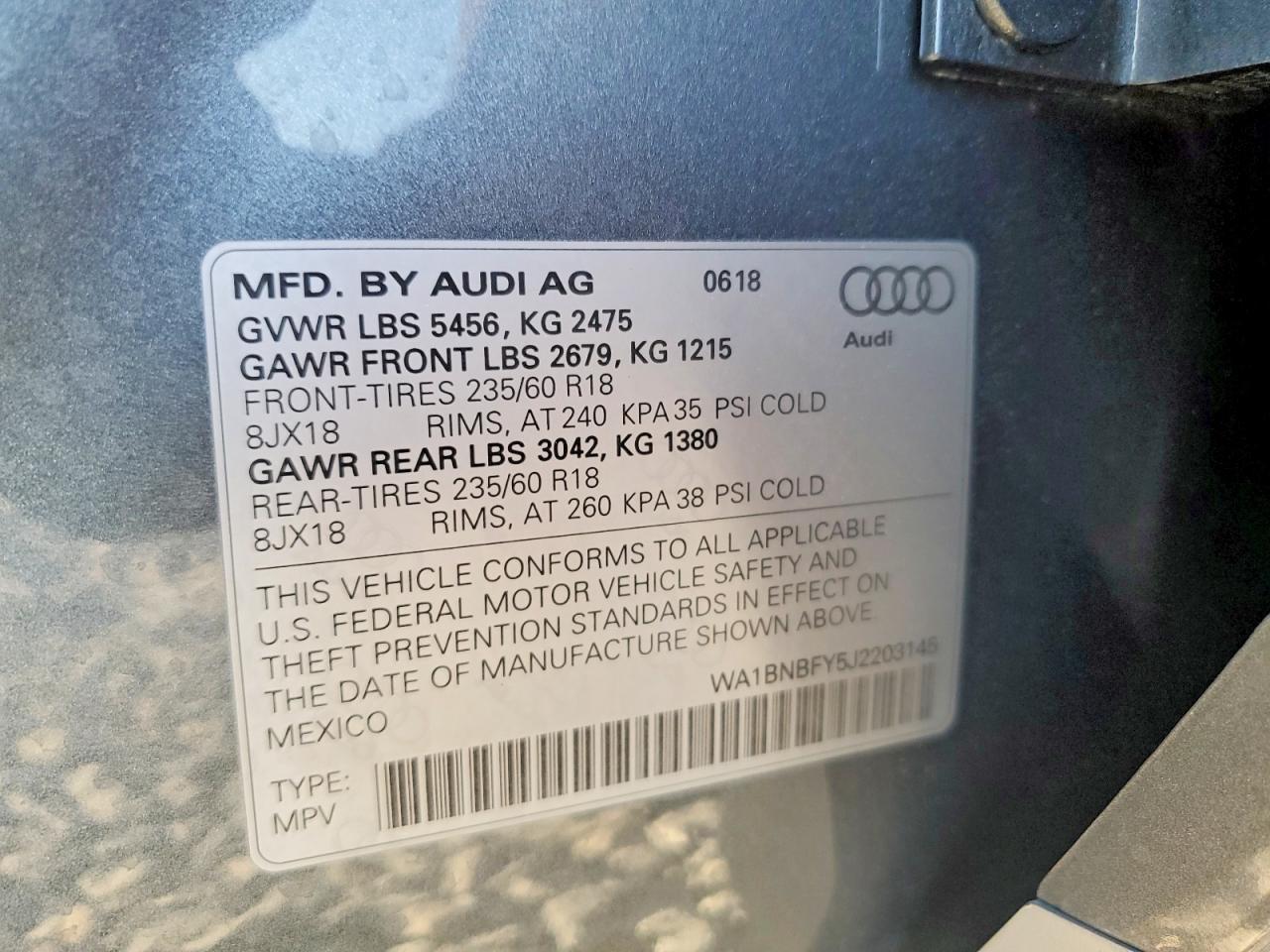 2018 AUDI Q5