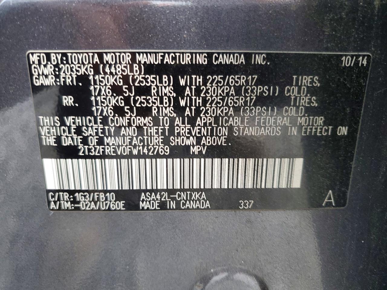 2015 TOYOTA RAV4