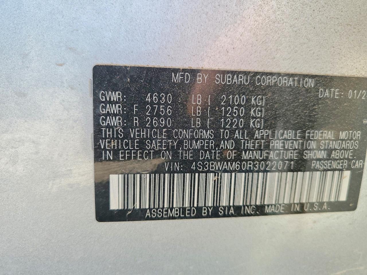 2024 SUBARU Legacy