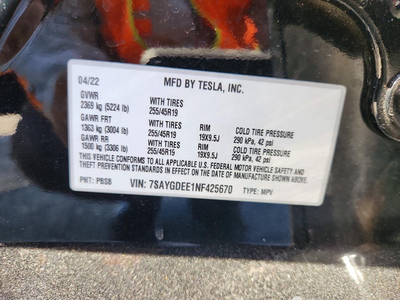 2022 TESLA MODEL Y