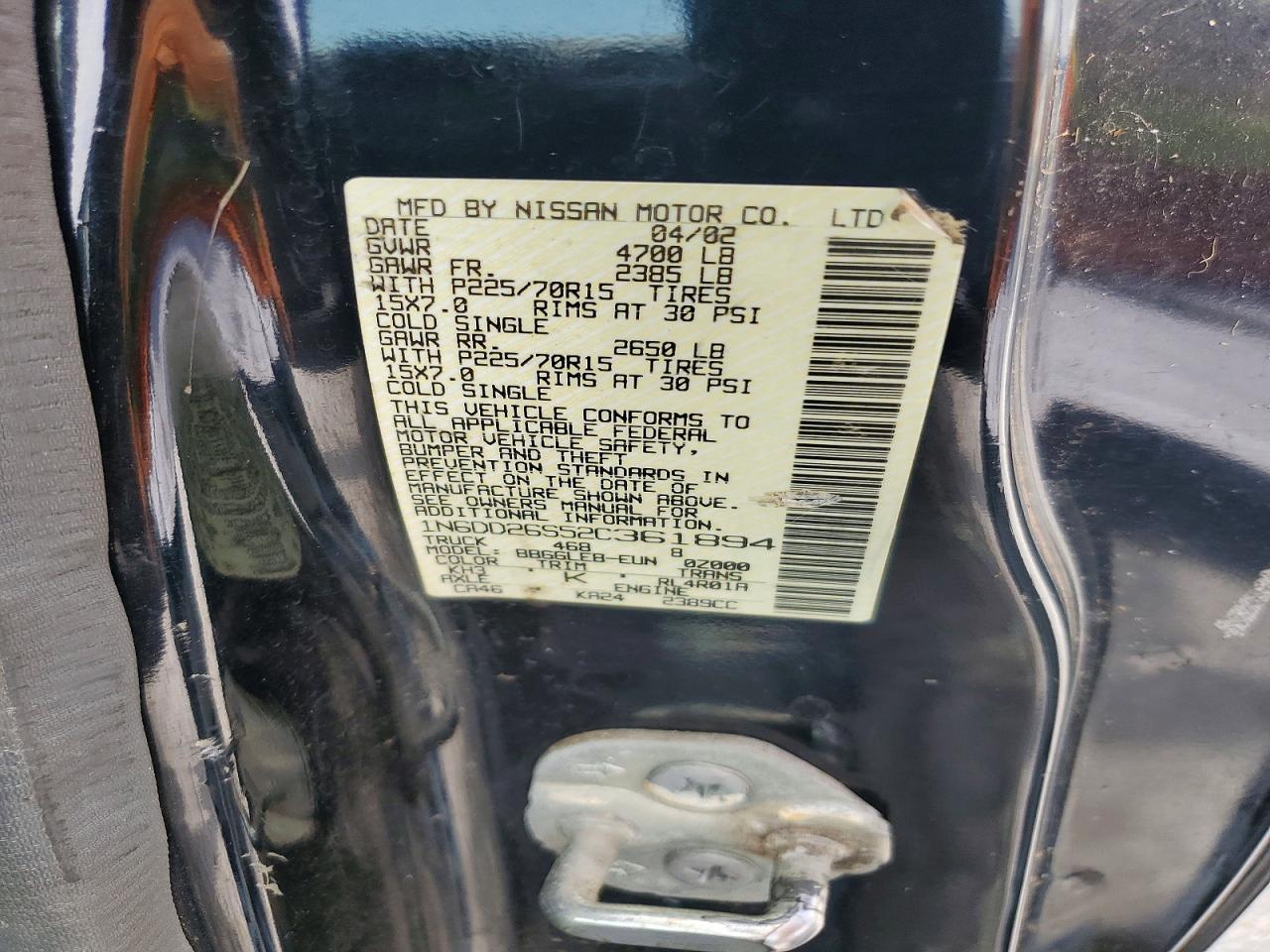 2002 NISSAN Frontier