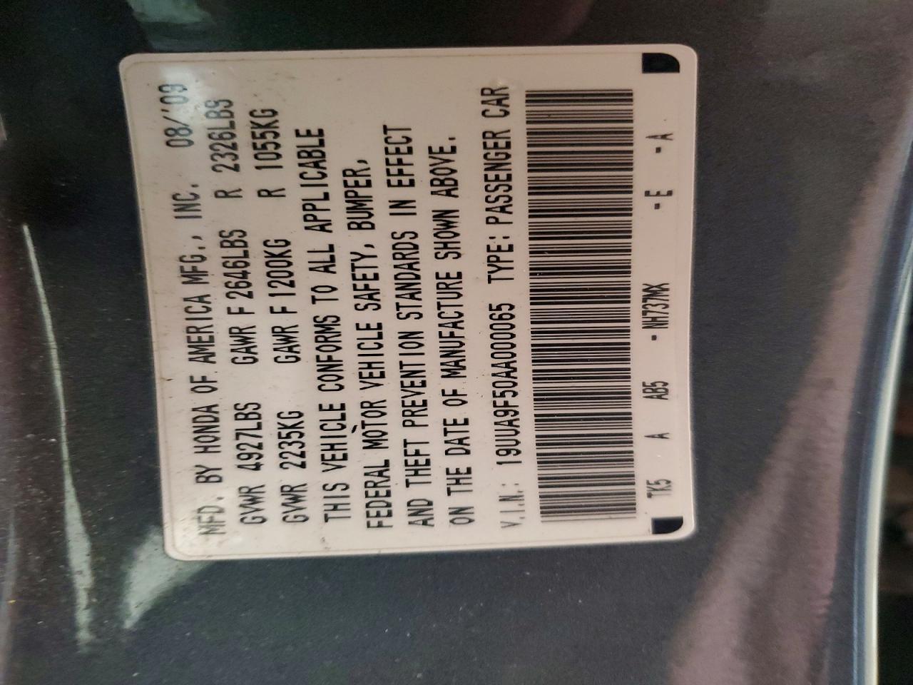2010 ACURA TL