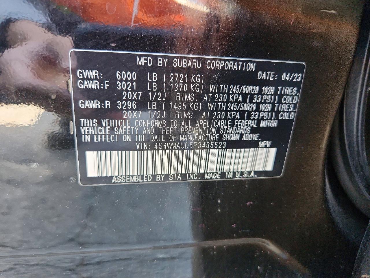 2023 SUBARU Ascent