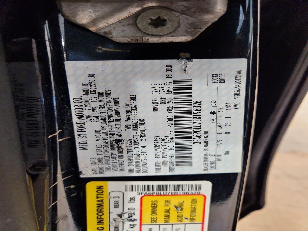 2014 FORD FUSION