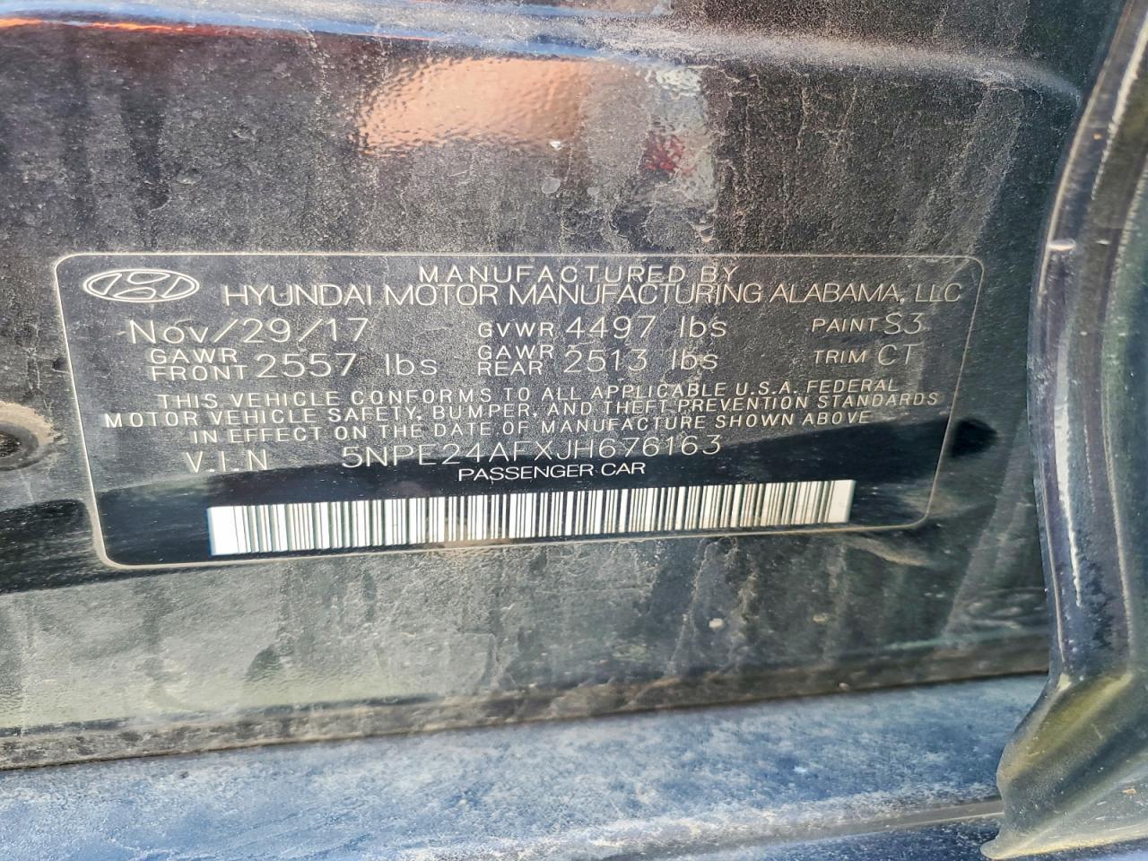 2018 HYUNDAI SONATA
