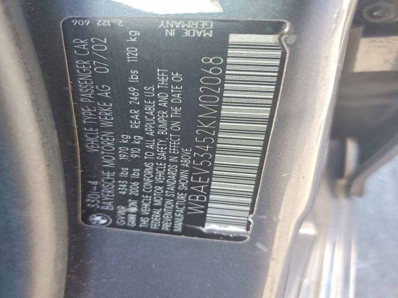 2002 BMW 3 SERIES