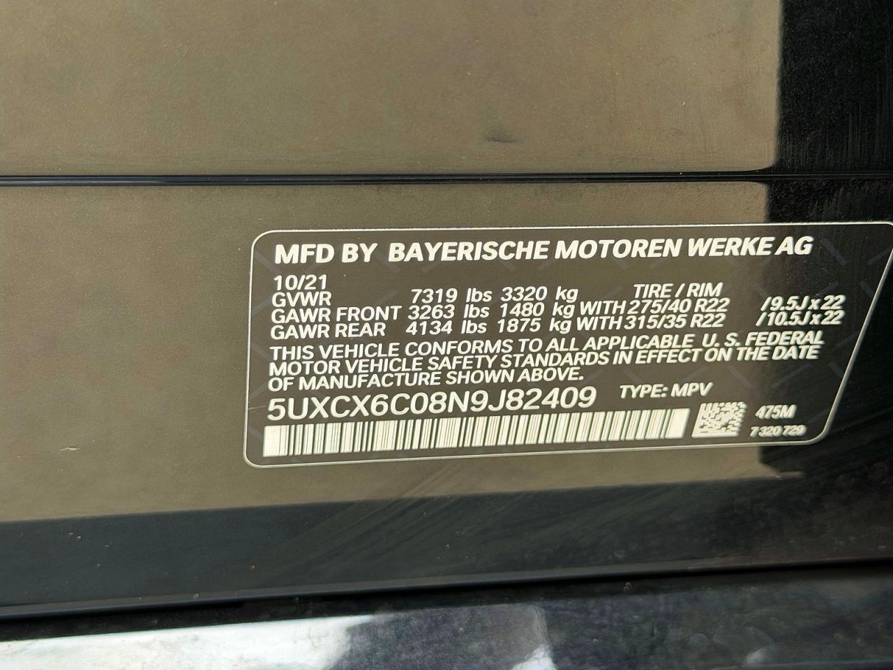 2022 BMW X7